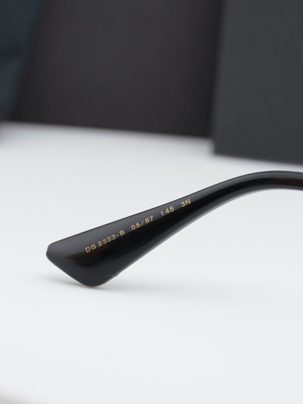 Dolce & Gabbana DG2333B 05/87 Shield Sunglasses - Silver with White Stone\Grey - Picture 6 of 10